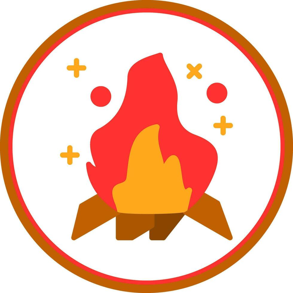 Bonfire Vector Icon Design