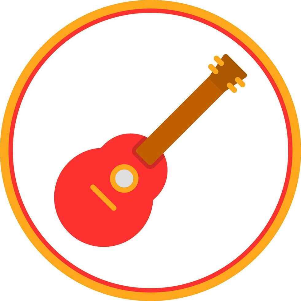 acústico guitarra vector icono diseño