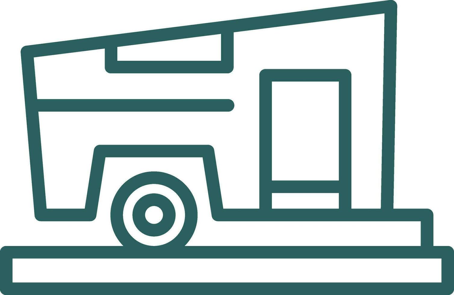 Campervan Vector Icon Design