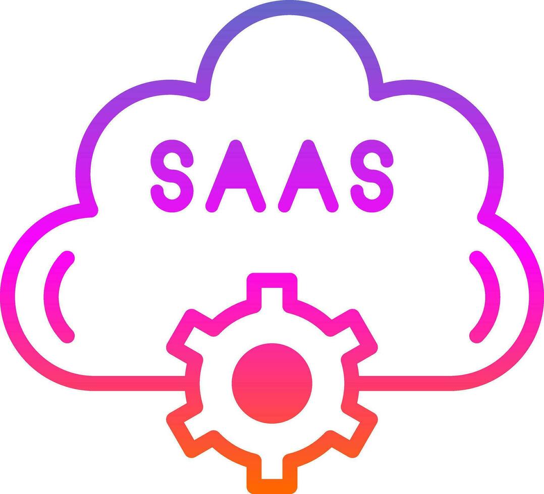 Saas Vector Icon Design