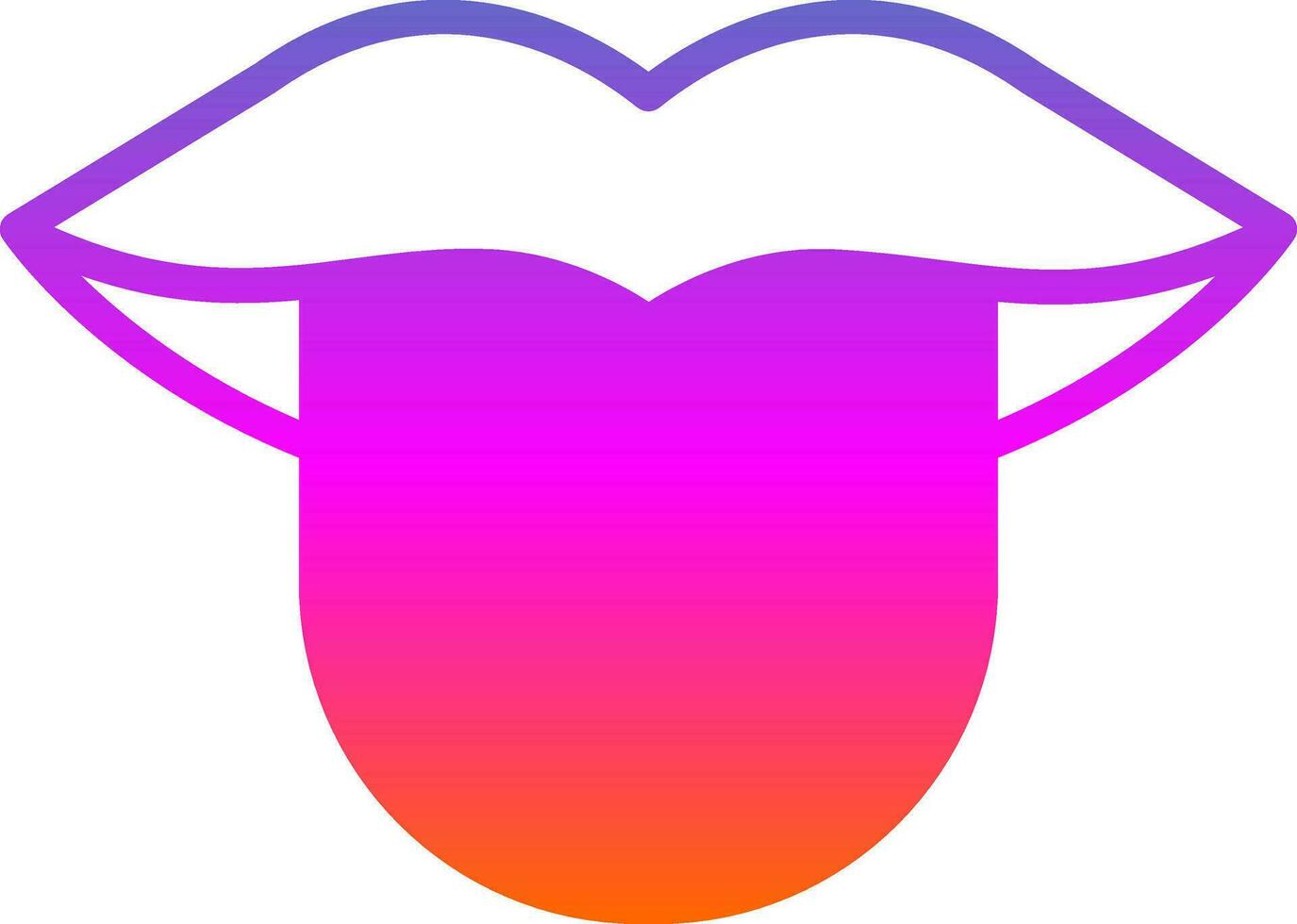 Tongue Vector Icon Design