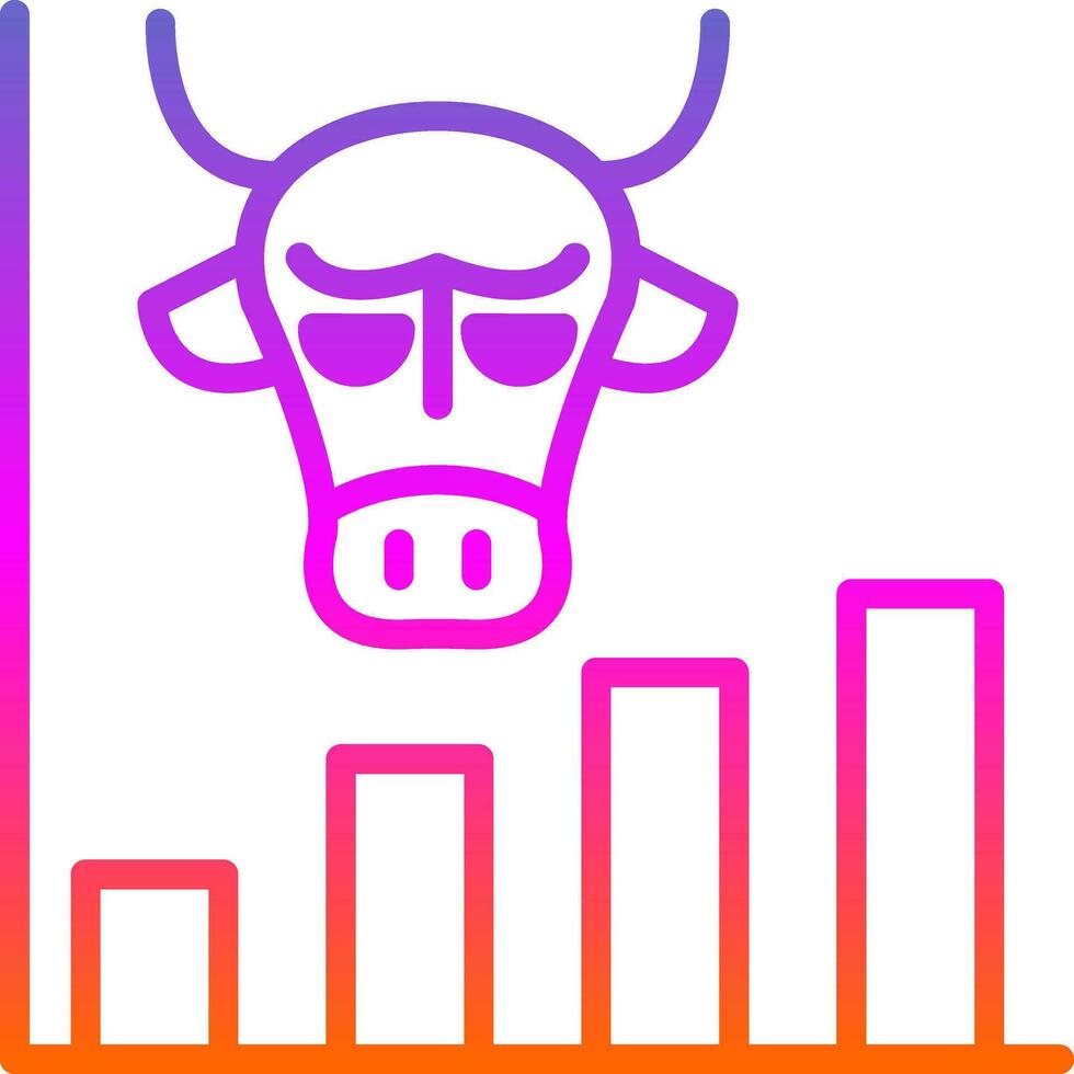 Bull market Vector Icon Design