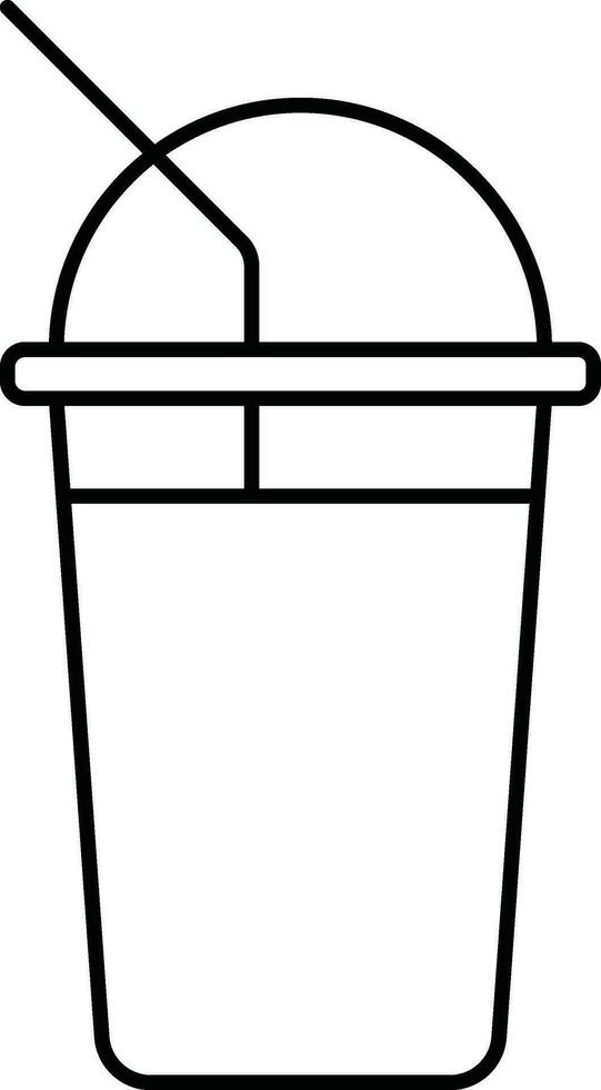 Food Delivery Icon In Line Art vector
