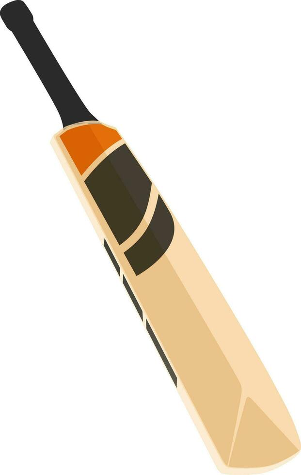 Isolated icon of a cricket bat. vector