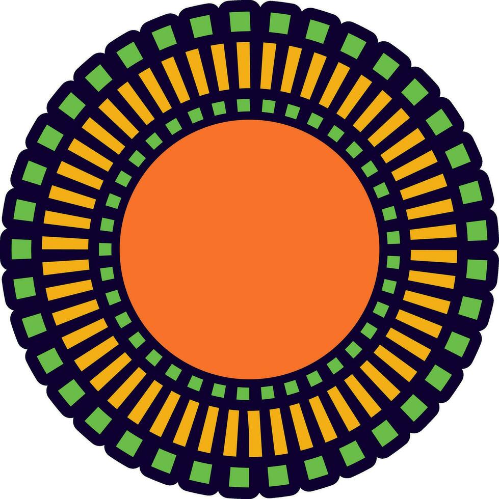 Ornamental pattern flower Mandala. vector