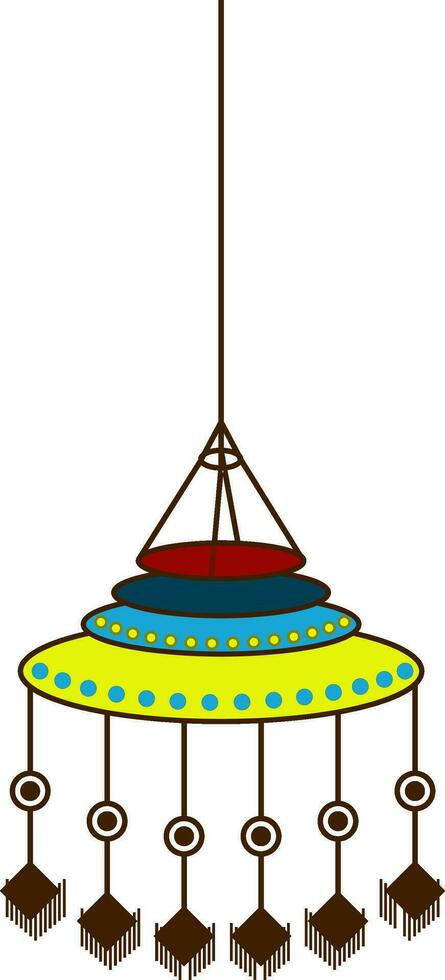 Baby crib hanging toy. vector