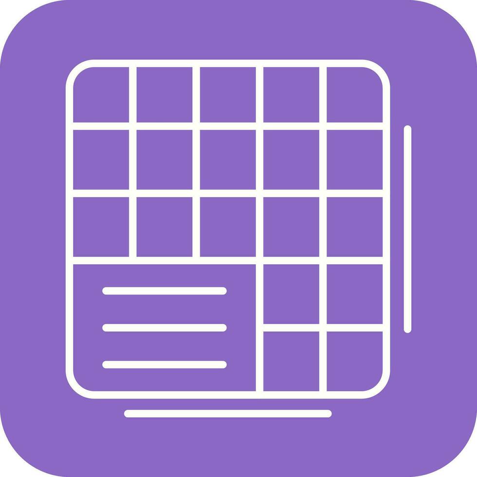 Table Data Vector Icon