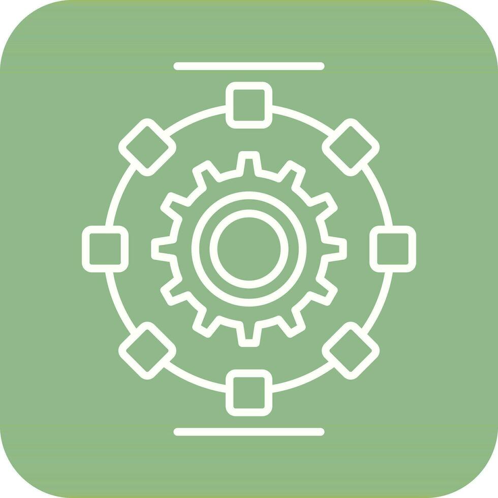 Automated Process Vector Icon
