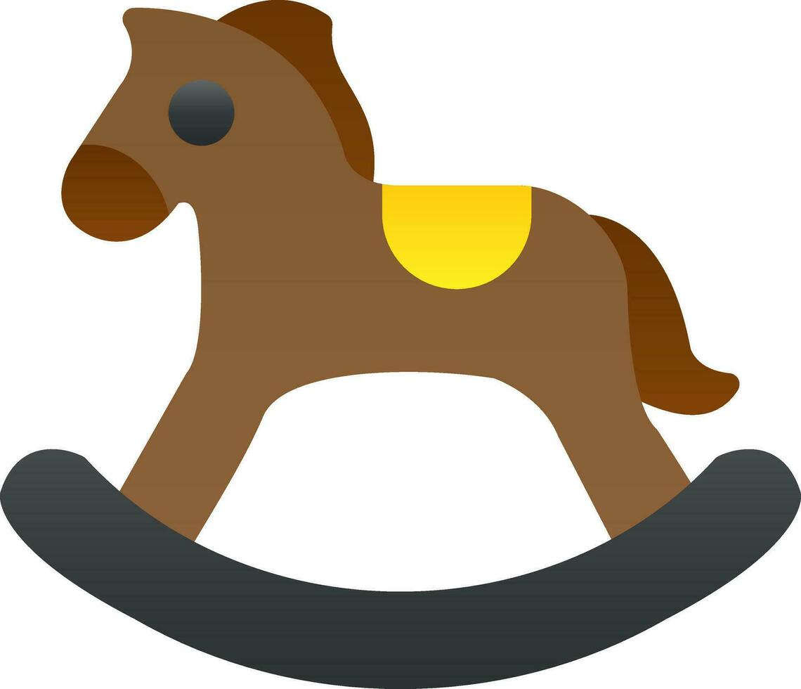 Rocking horse Vector Icon Design