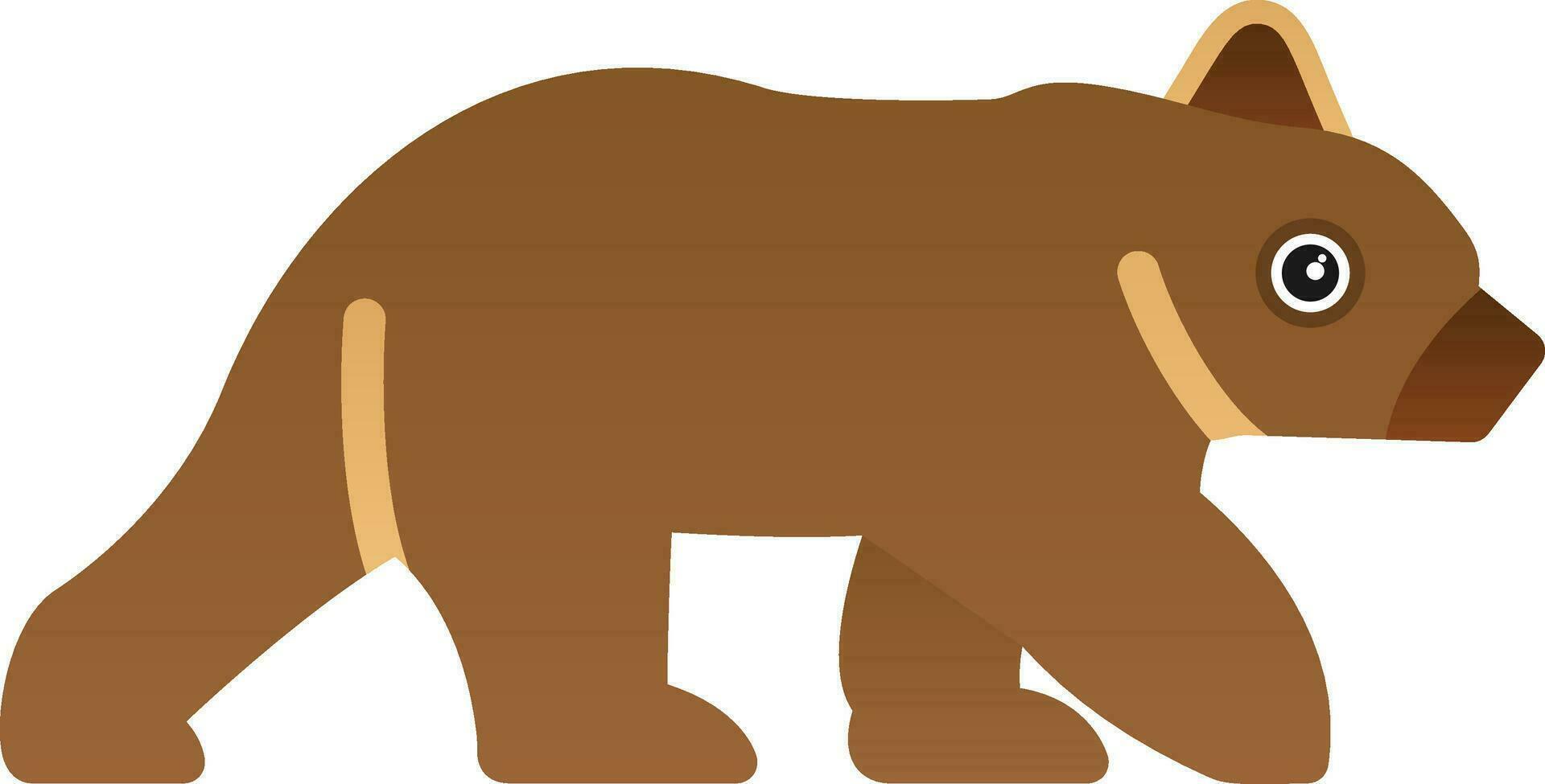 diseño de icono de vector de oso