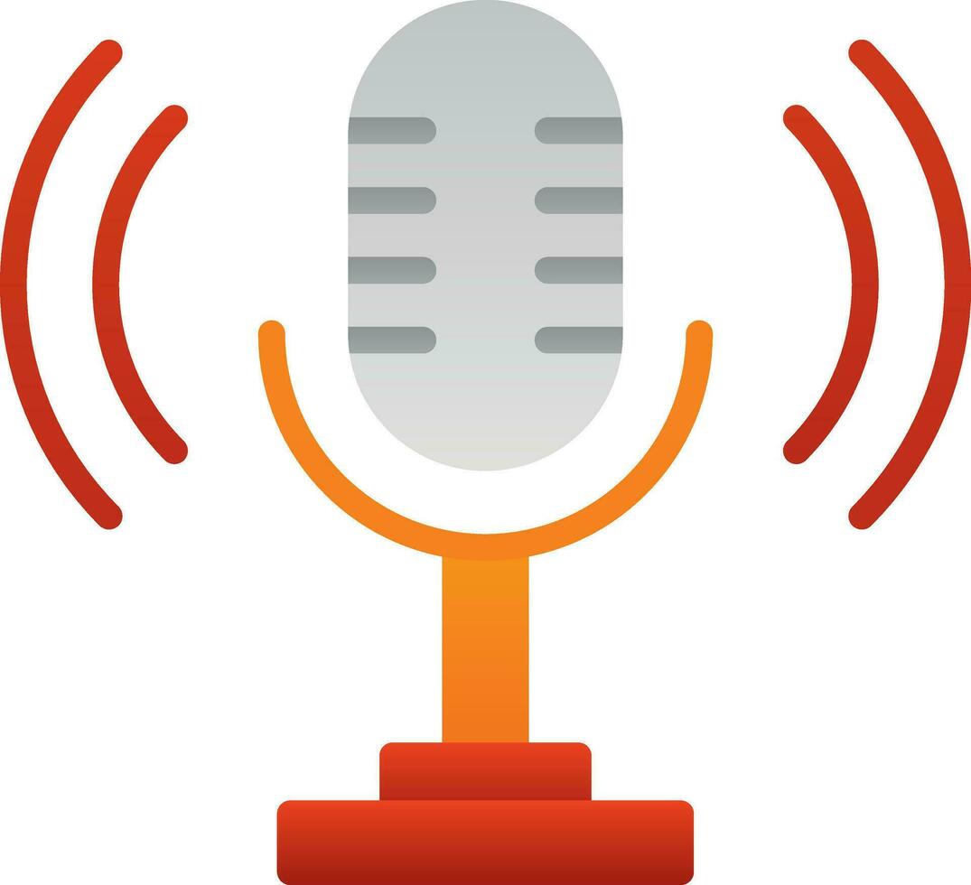 Podcast Vector Icon Design