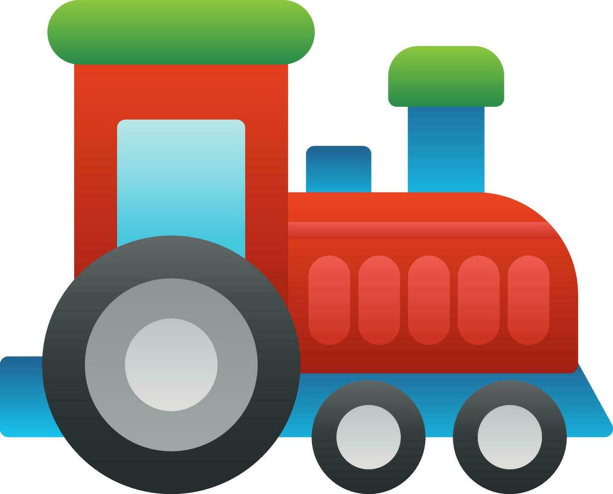 Toy train Vector Icon Design