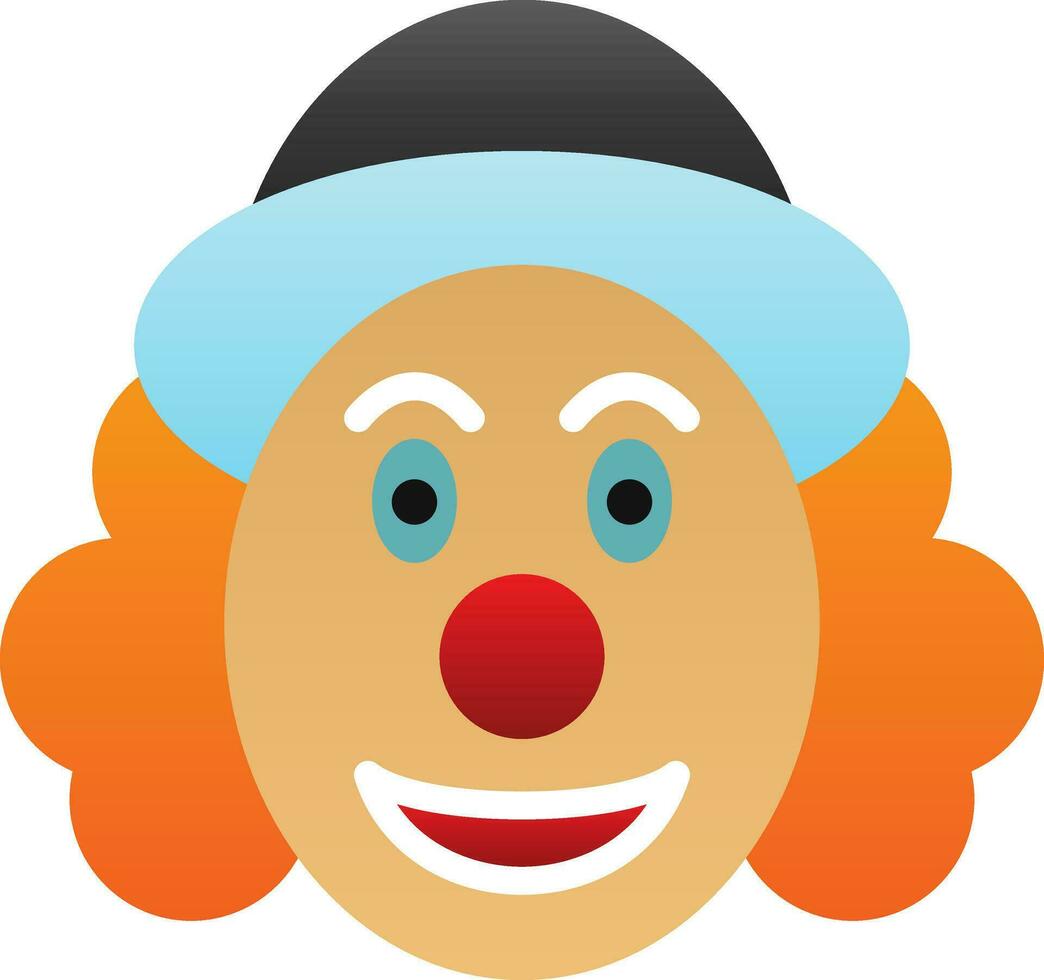 diseño de icono de vector de payaso