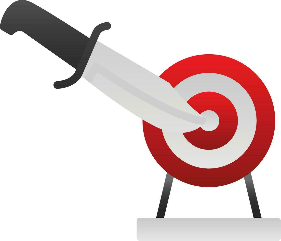 Knife throwing Vector Icon Design