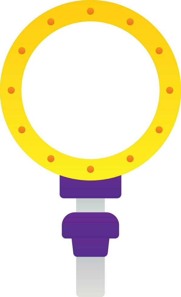 Ring light Vector Icon Design