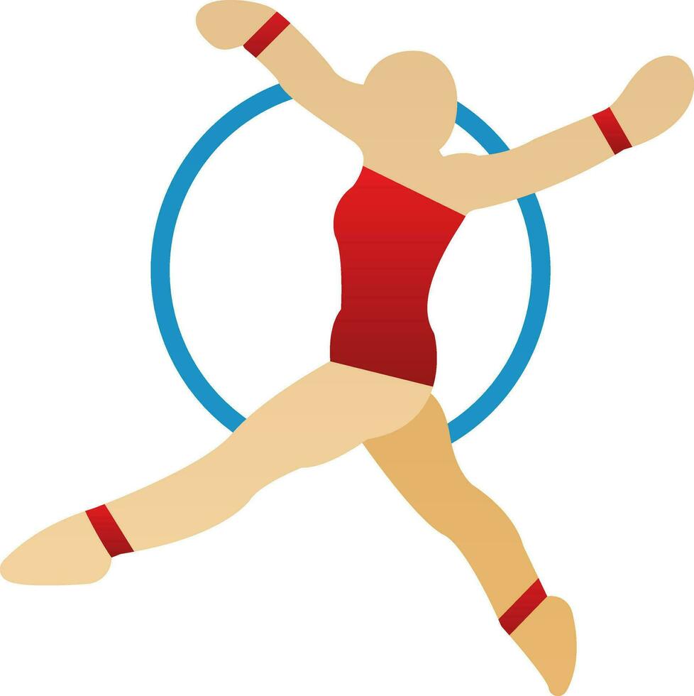 Trapeze artist Vector Icon Design