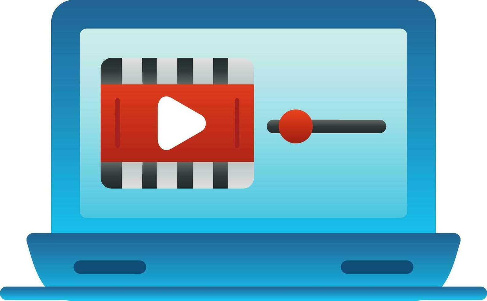 Video player Vector Icon Design