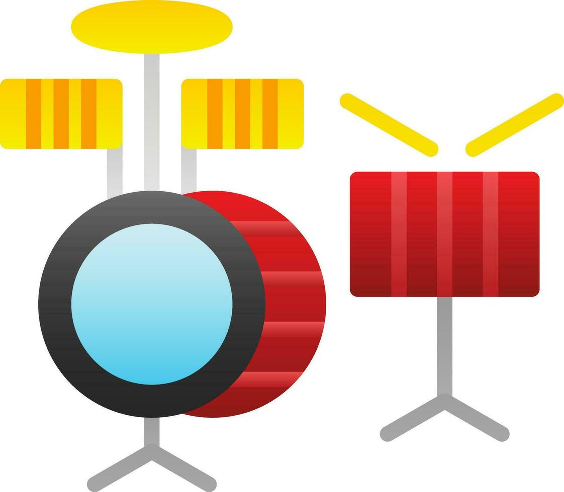 Drums Vector Icon Design