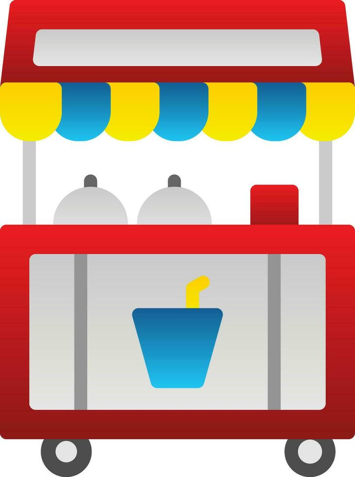 Food stand Vector Icon Design