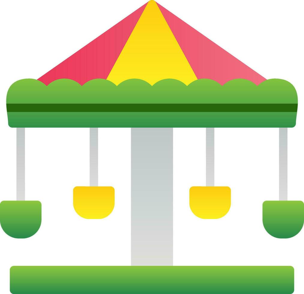 diseño de icono de vector de merry go round