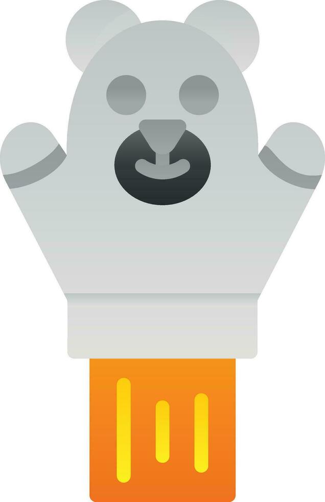 Hand puppet Vector Icon Design