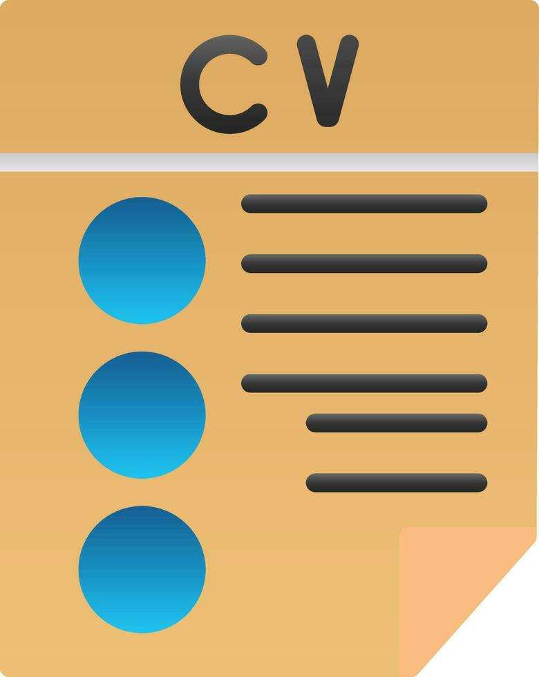CV Vector Icon Design