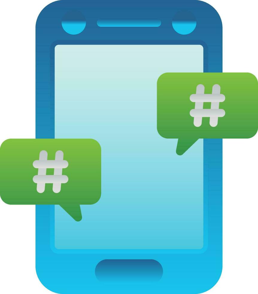Hastag Vector Icon Design