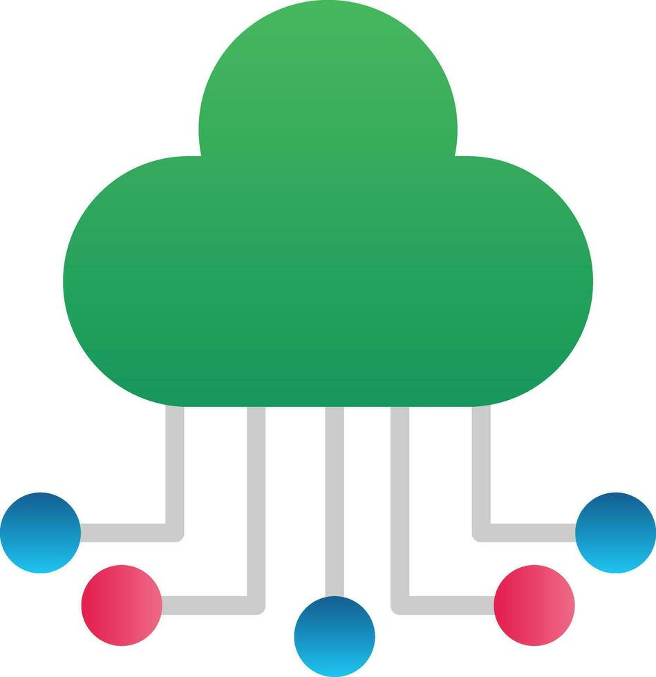 Cloud computing Vector Icon Design