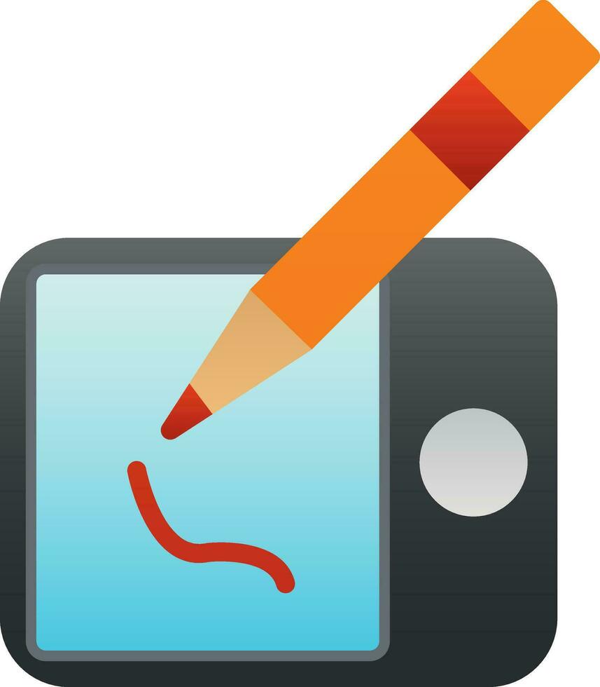 Drawing tablet Vector Icon Design