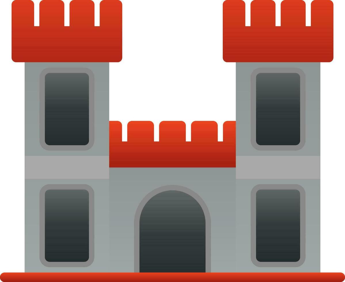 diseño de icono de vector de castillo