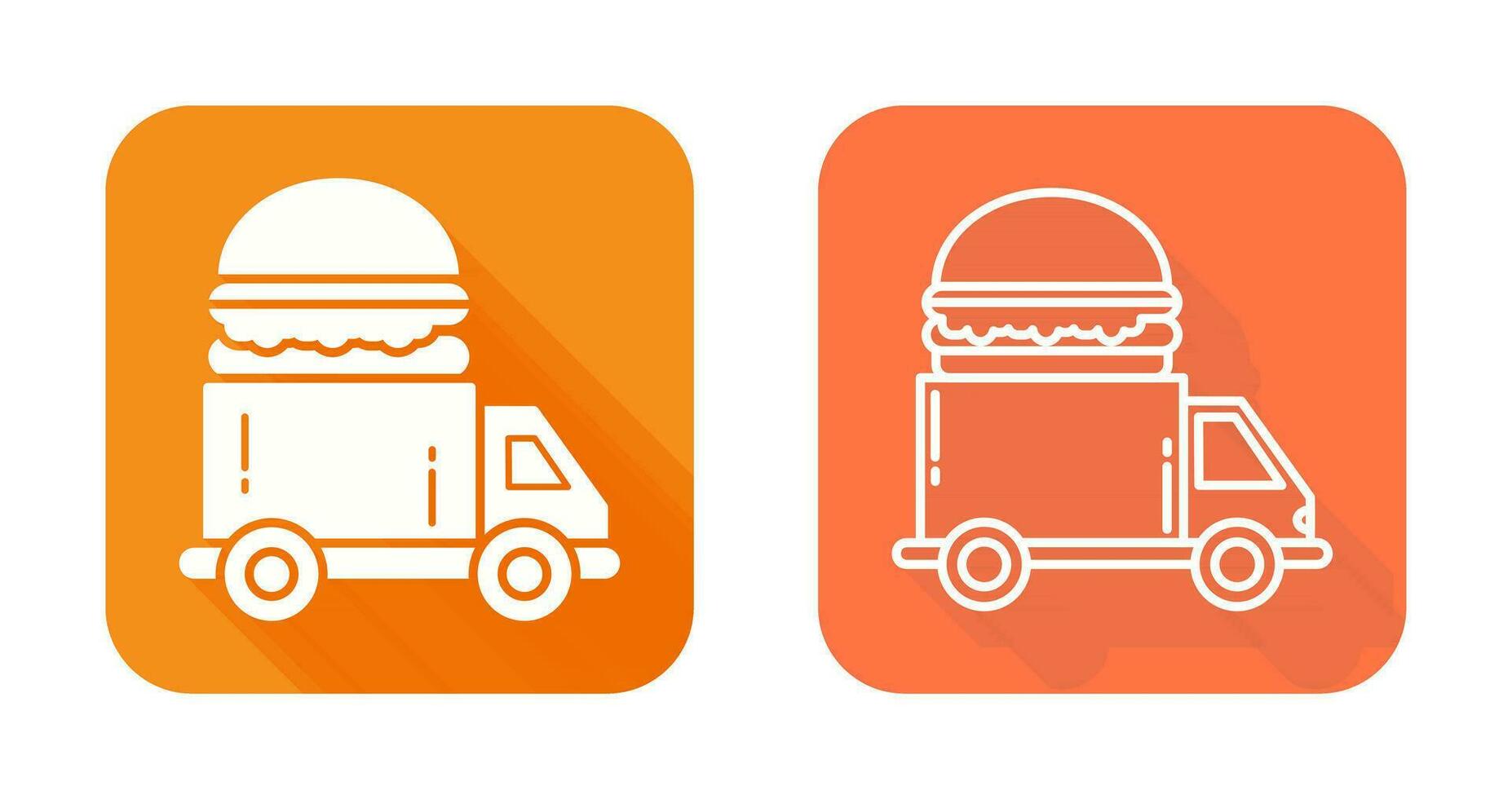 Fast Food Truck Vector Icon