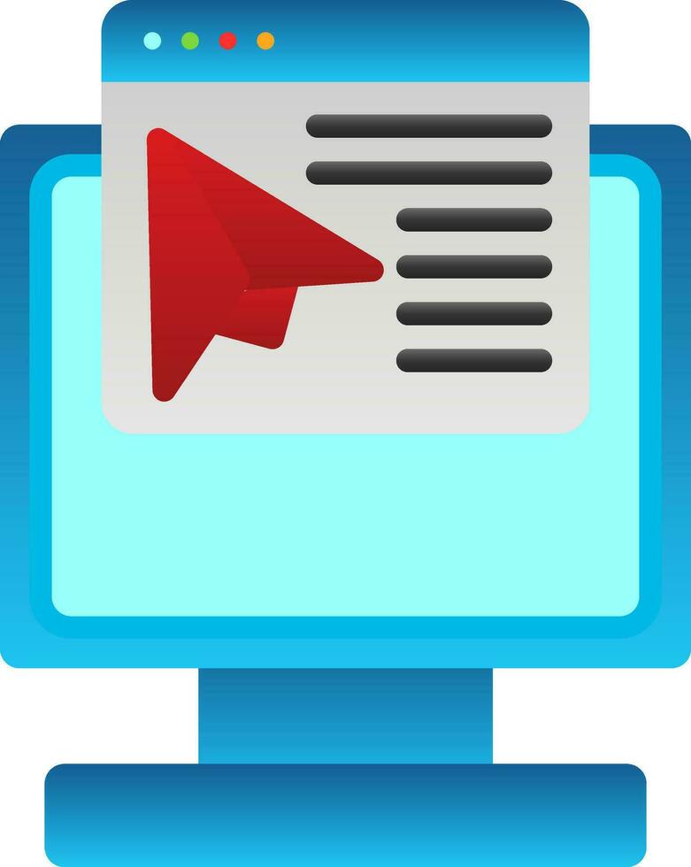 Landing page Vector Icon Design