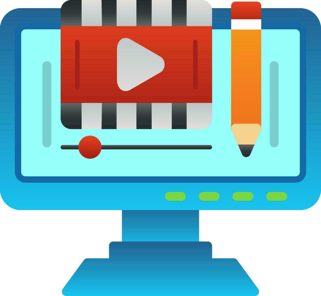 Edit video Vector Icon Design