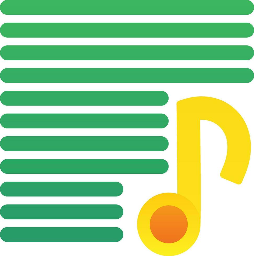 Playlist Vector Icon Design