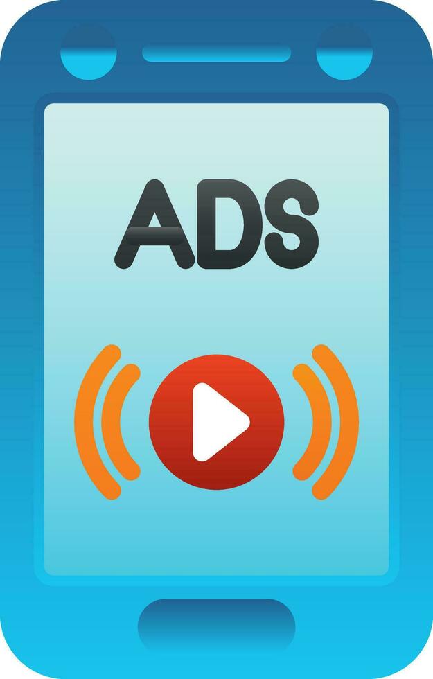 Social ads Vector Icon Design