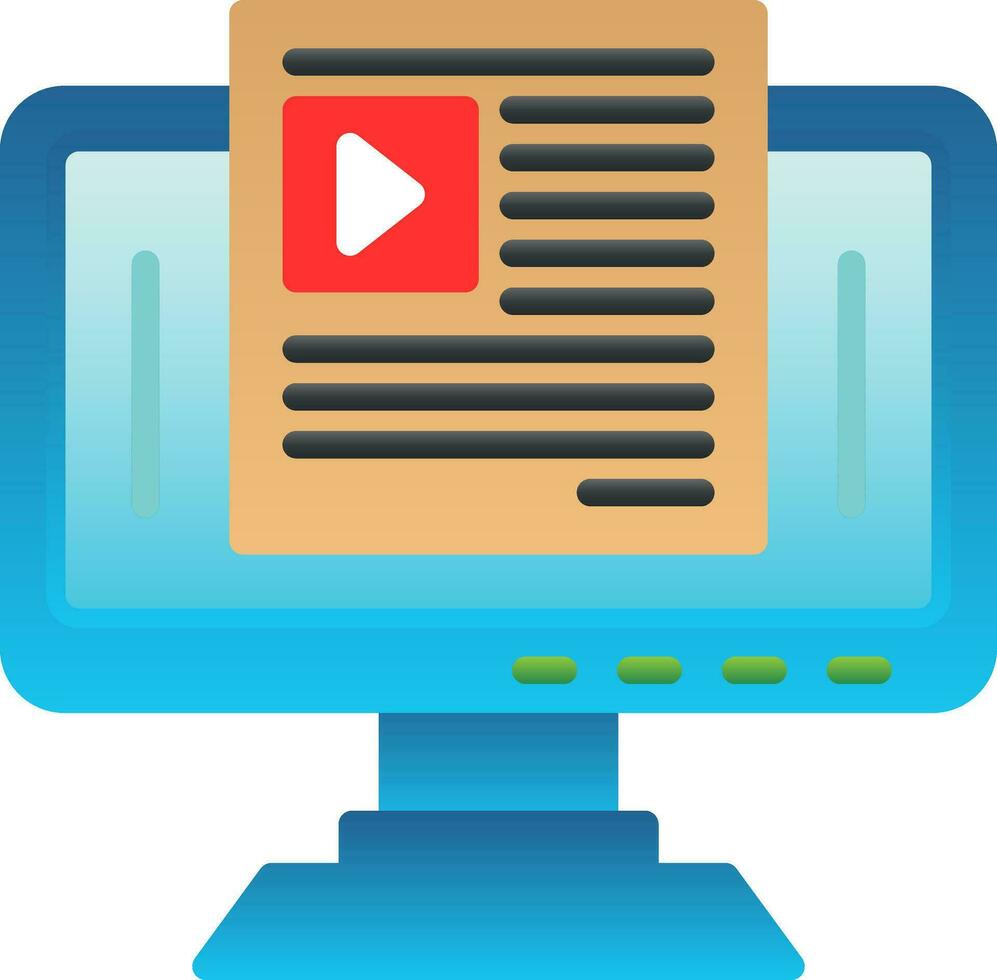 Blogging Vector Icon Design