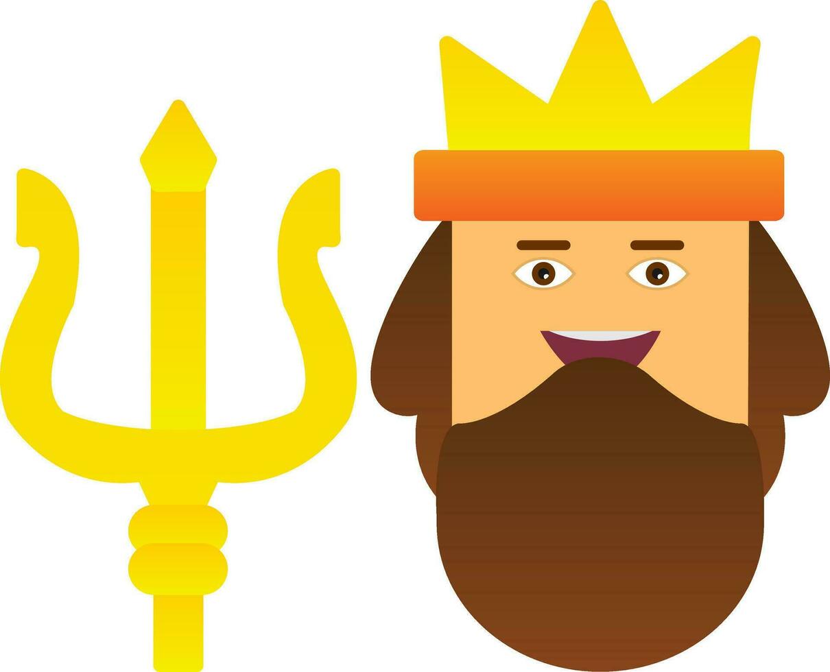 Poseidon Vector Icon Design