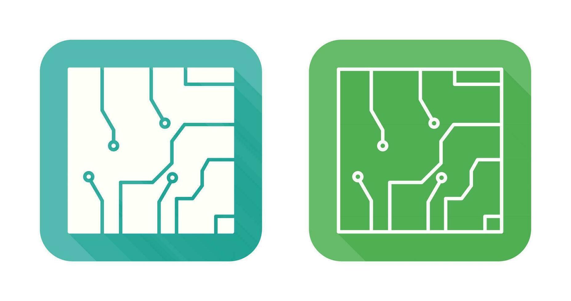 icono de vector de circuito eléctrico