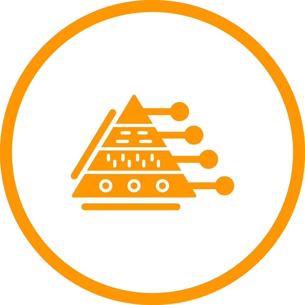 Pyramid Graph Vector Icon