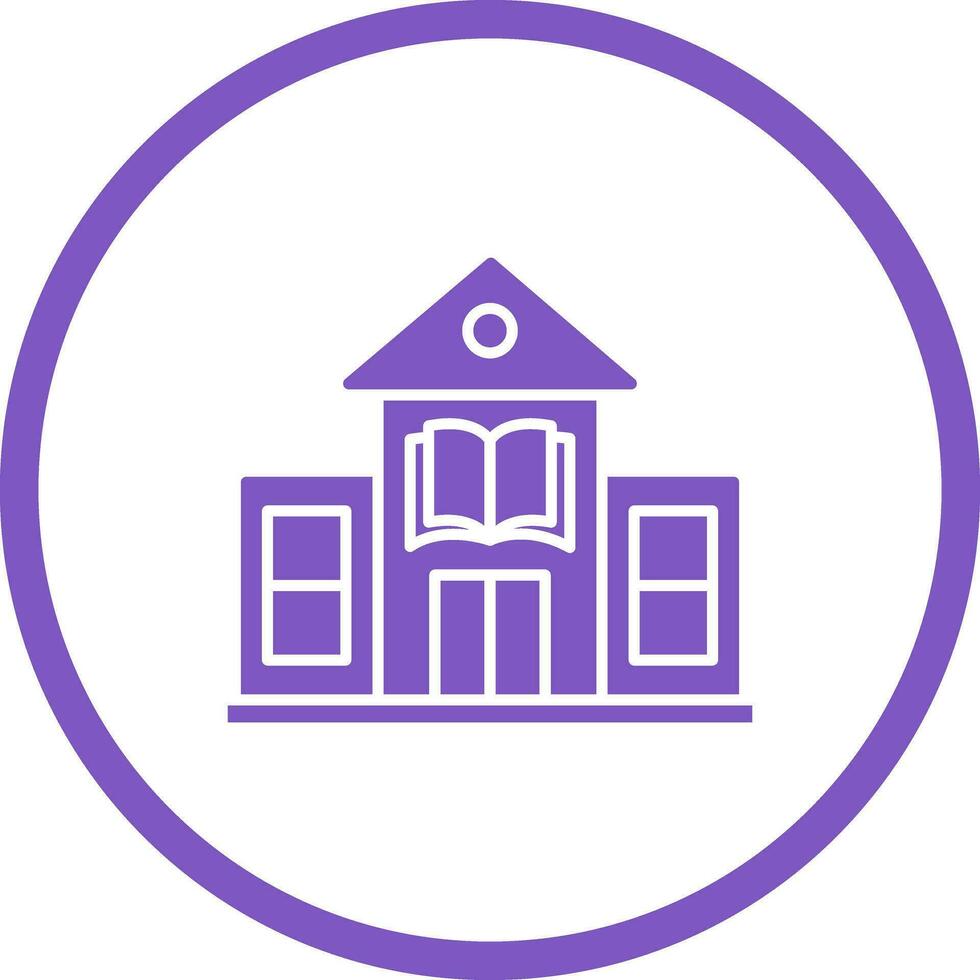 Library Building Vector Icon