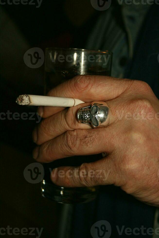 Alcohol and cigarette - Bad Habit photo