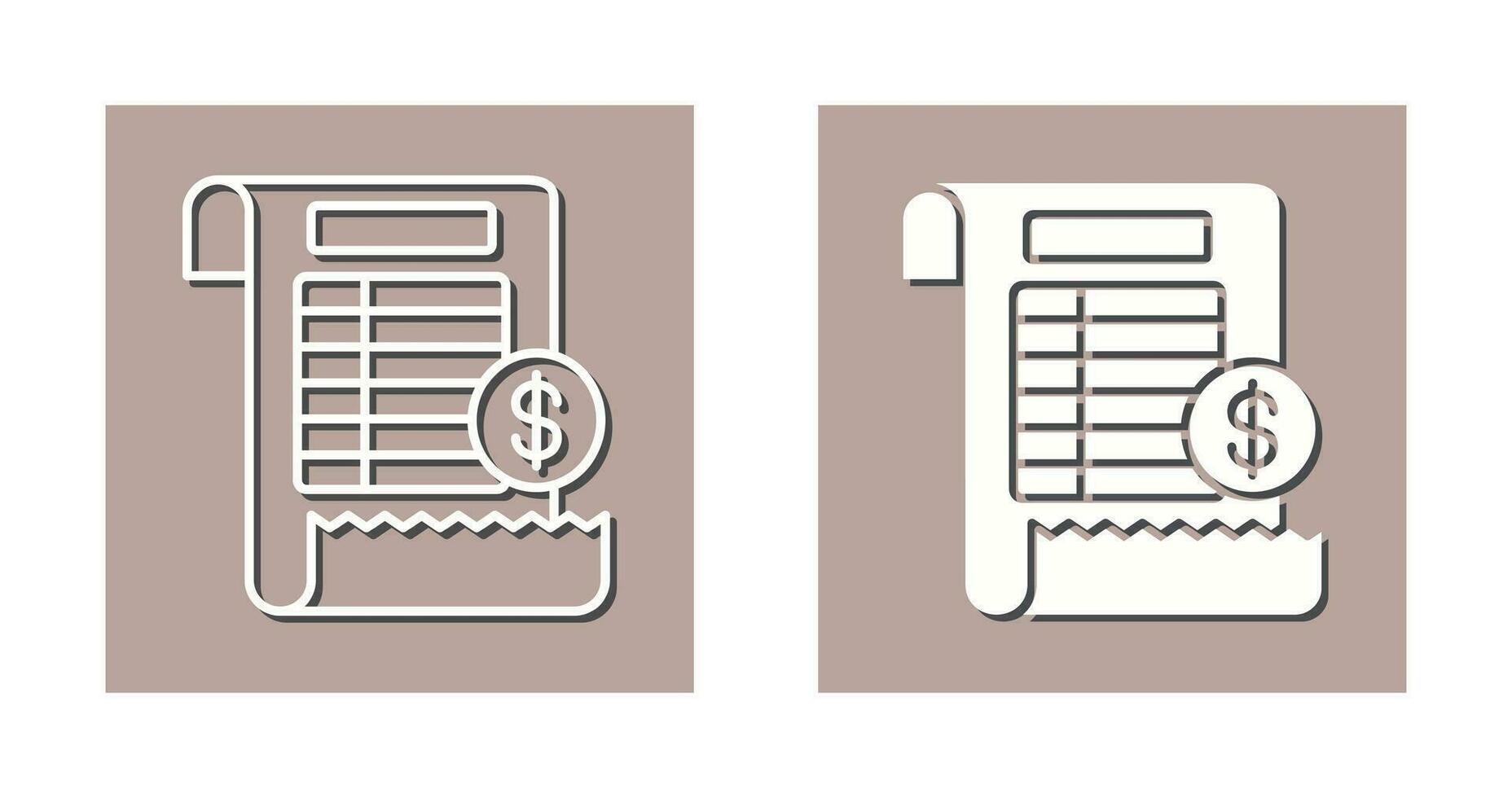 Bill Vector Icon