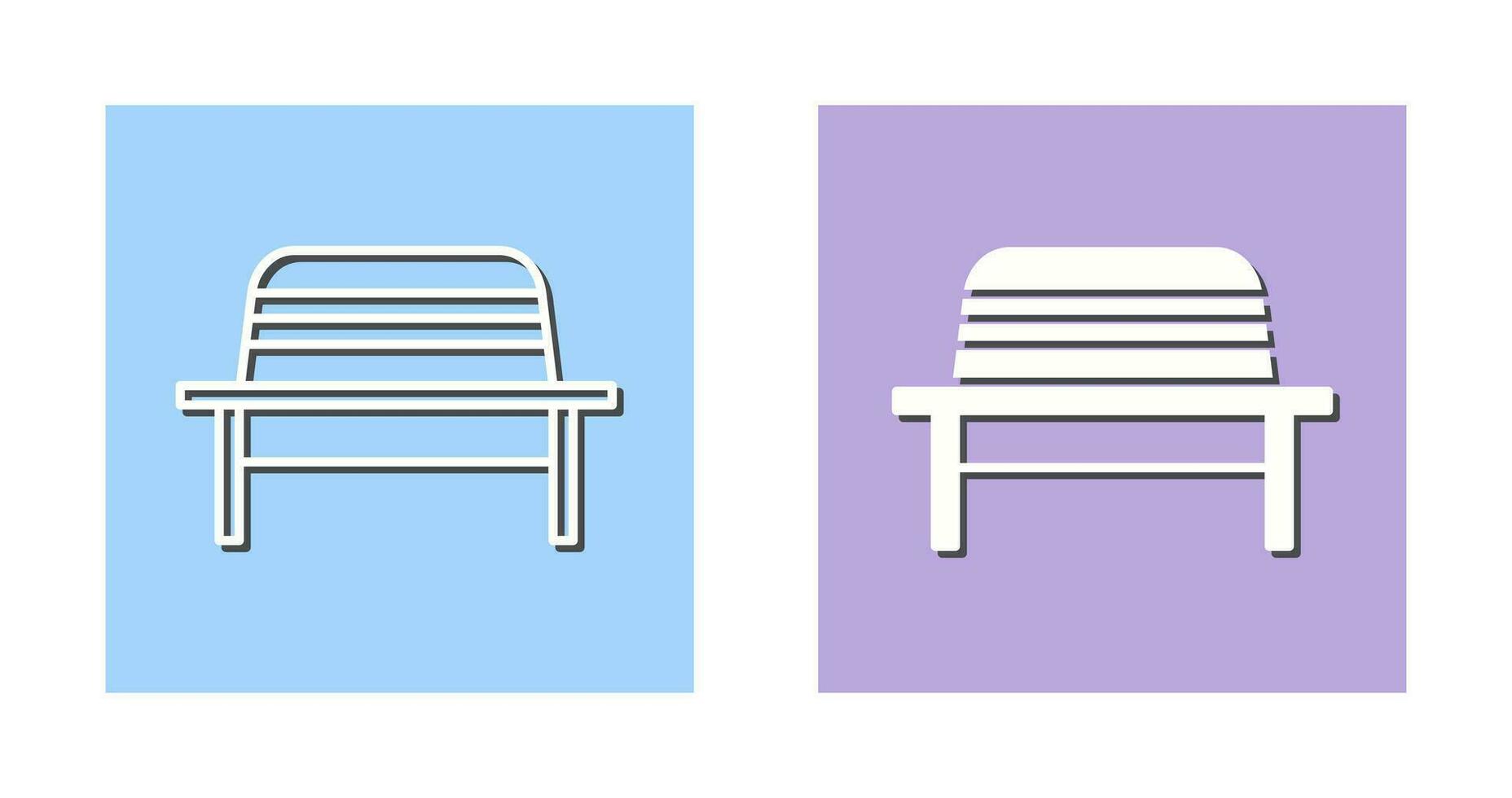 Garden Bench Vector Icon