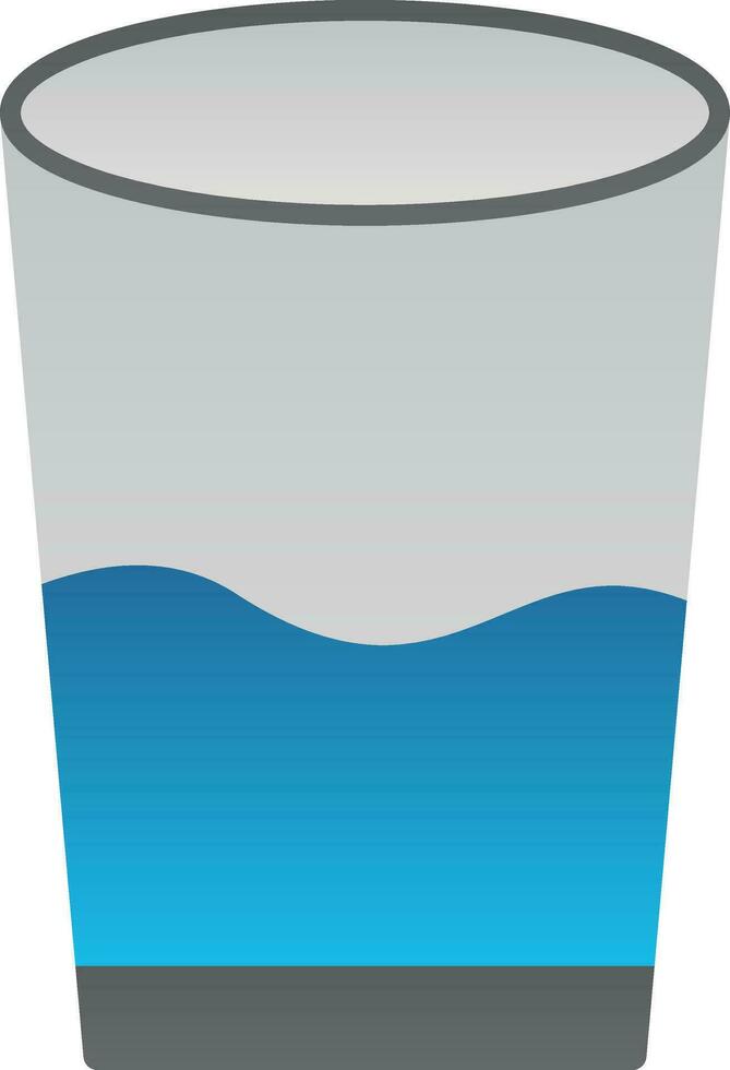 Glass of water Vector Icon Design