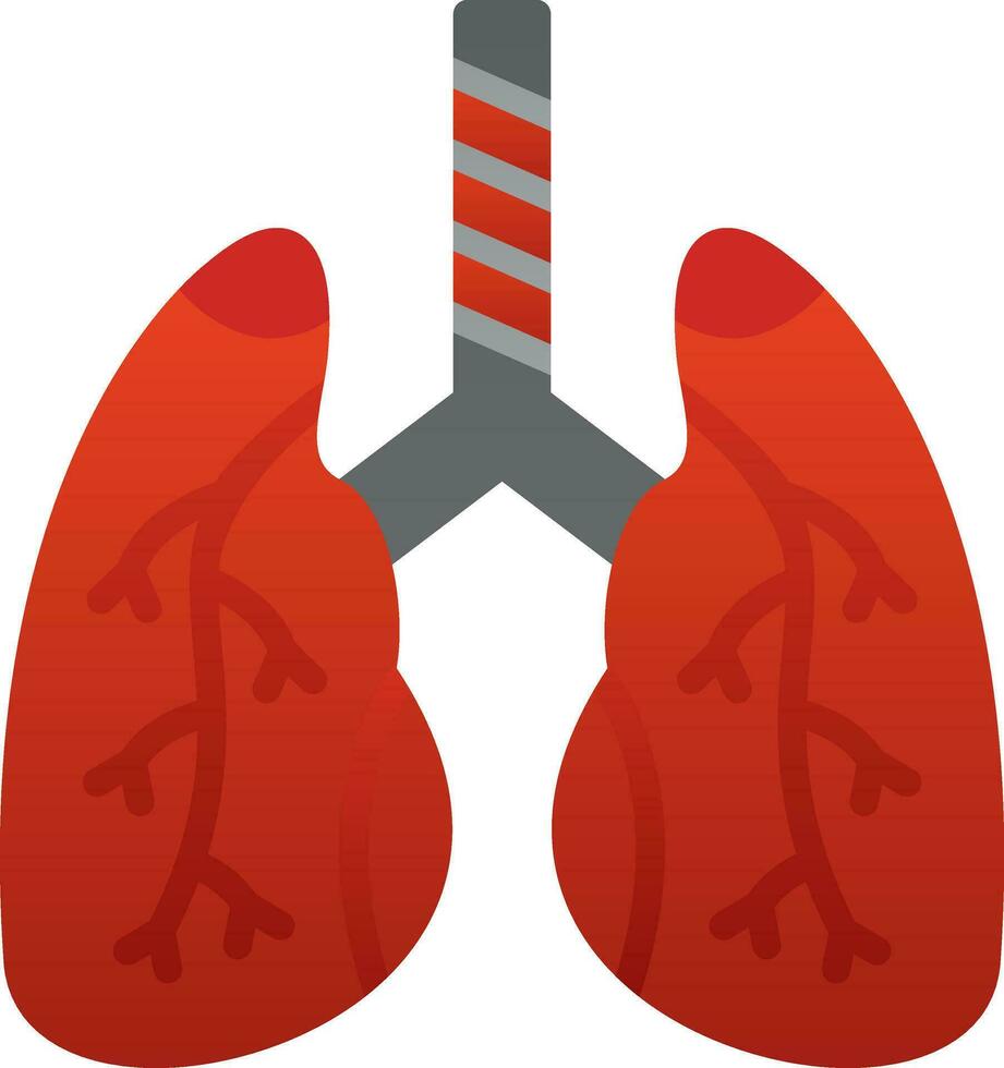 Lungs Vector Icon Design