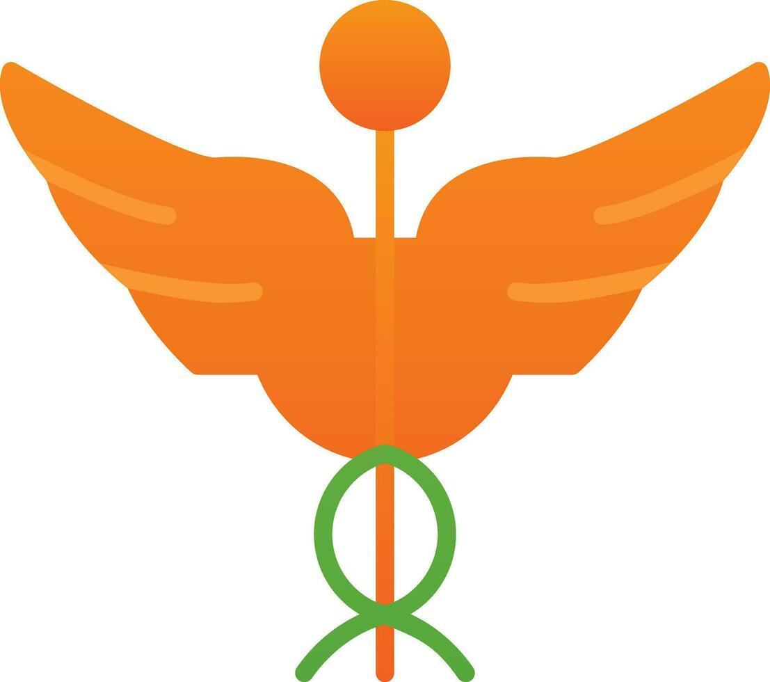 Caduceus Vector Icon Design