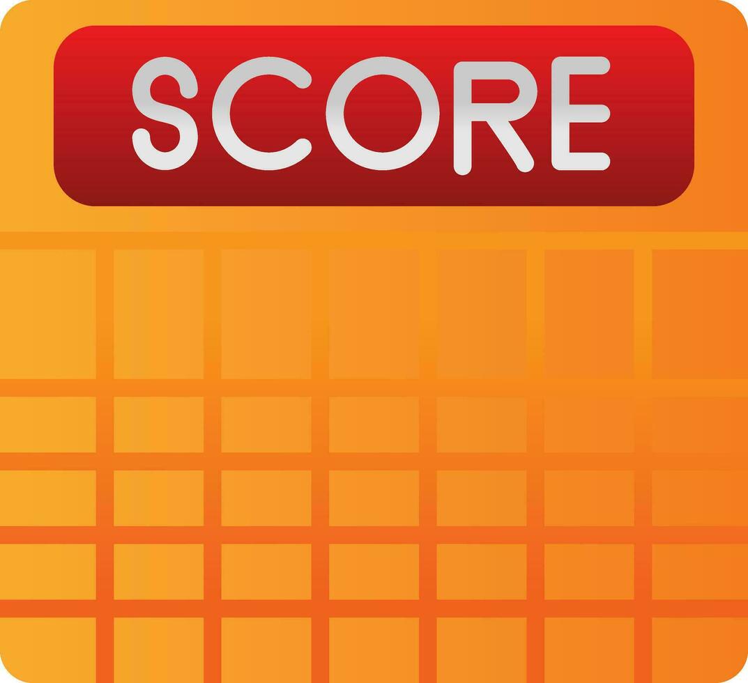 Score Vector Icon Design