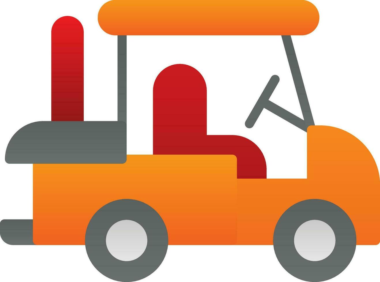 Golf cart Vector Icon Design