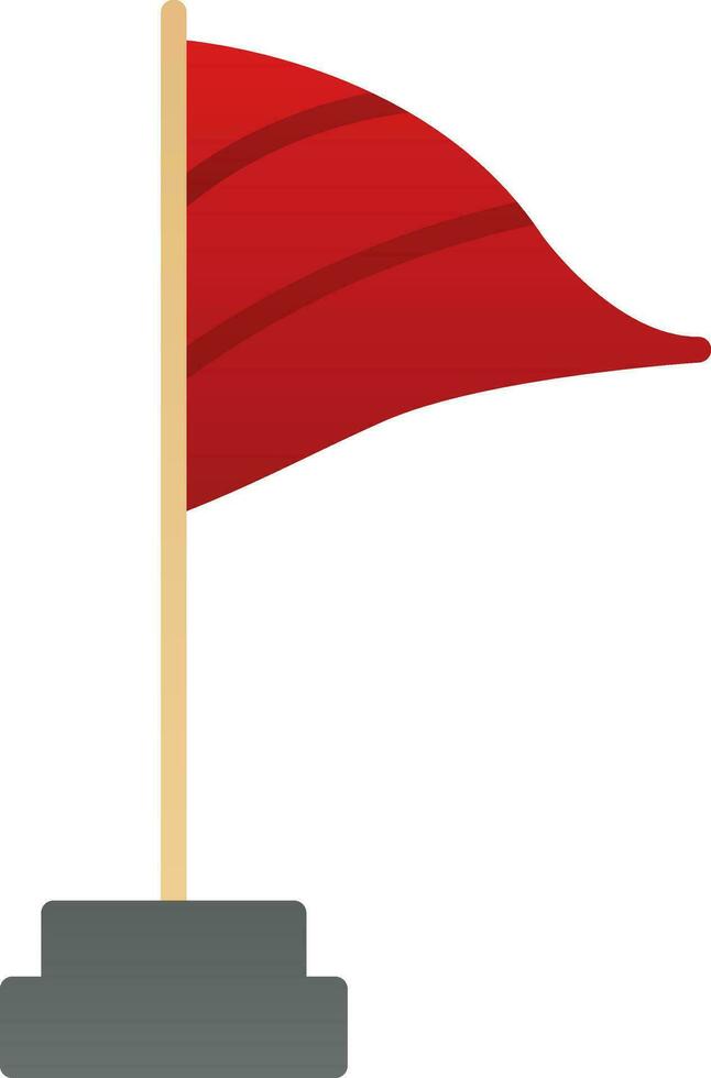 Wind flag Vector Icon Design