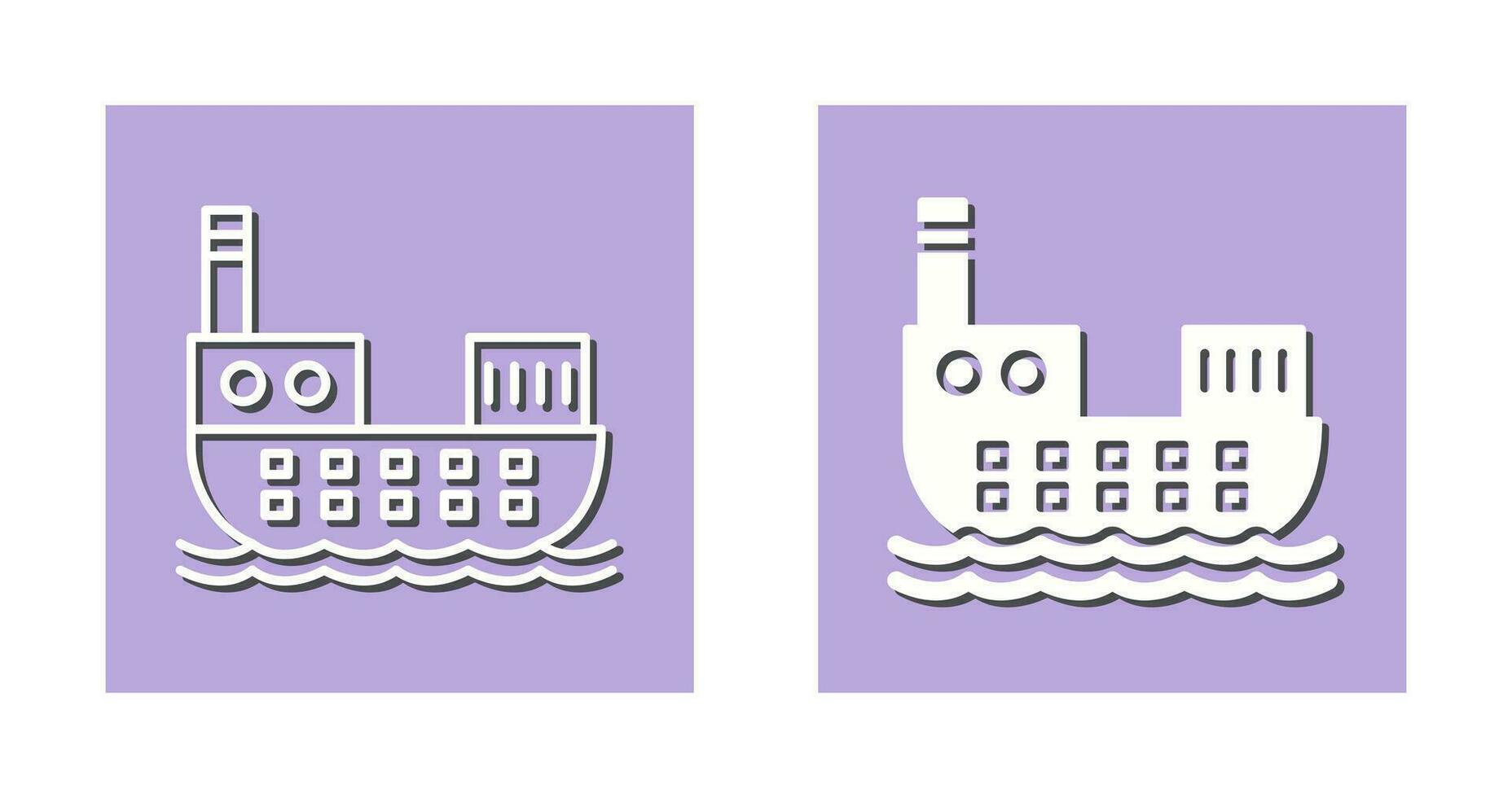 Cargo Ship Vector Icon